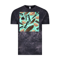 Cloud Black literature seamless pattern Vintage Tee - BundleAndBundleShop