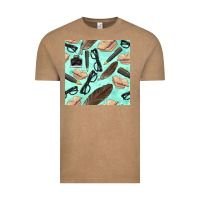 Vintage Coffee literature seamless pattern Vintage Tee - BundleAndBundleShop