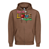 Chestnut teach love inspire Zipper Hoodie - NancyCooperArtShop