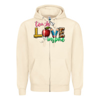 Sandshell teach love inspire Zipper Hoodie - NancyCooperArtShop