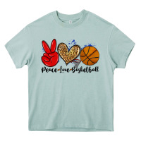 Arona peace love basketball Heavy Core Tee - Zillion Design Studio