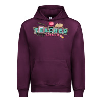 Mauve Wine teacher mom Urban Hoodie - CowGirlArtShop