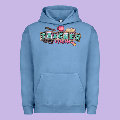 Teacher Mom Urban Hoodie Designed By Cowgirlartshop
