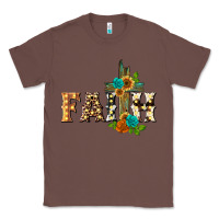 Chestnut faith with cross Classic Tee - BarkalooDesign