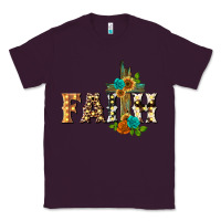 Plum faith with cross Classic Tee - BarkalooDesign