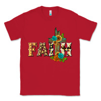 Red faith with cross Classic Tee - BarkalooDesign