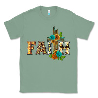 Sage faith with cross Classic Tee - BarkalooDesign