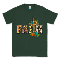 Sports Green faith with cross Classic Tee - BarkalooDesign