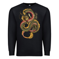 Black green and yellow dragon Premium Sweatshirt - RanaPortraitStore