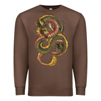 Chestnut green and yellow dragon Premium Sweatshirt - RanaPortraitStore