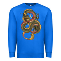 True Royal green and yellow dragon Premium Sweatshirt - RanaPortraitStore