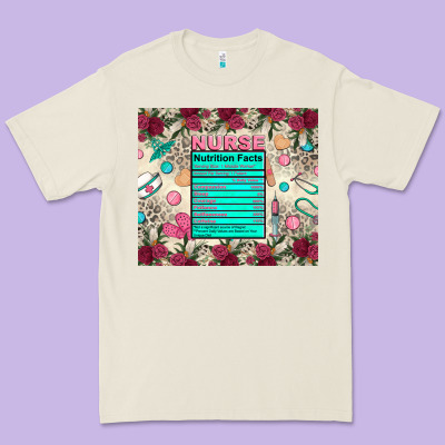 Nurse Nutrition Facts Premium Tee Designed By Zillion Design Studio