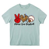 Arona peace love baseball Heavy Core Tee - Zillion Design Studio