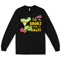 Black life is short make it salty Long Sleeve Tee - Jasminsmagicworld