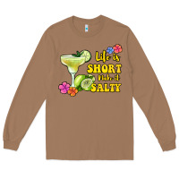 Toasted Coconut life is short make it salty Long Sleeve Tee - Jasminsmagicworld