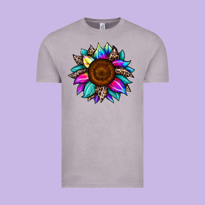 Sunflower Tie Dye Vintage Tee Designed By Jahusdesignshop