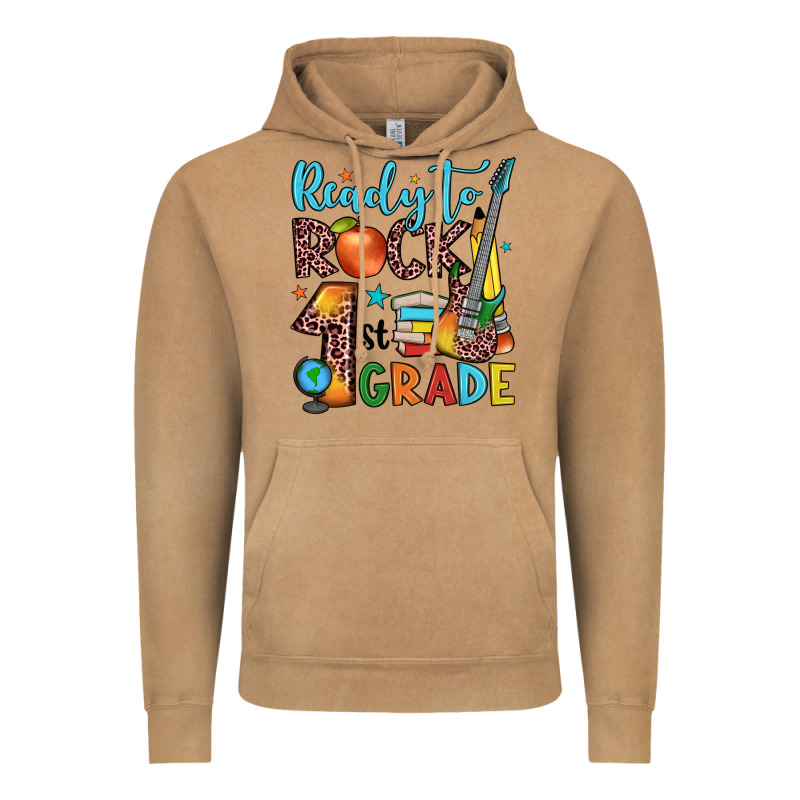 Ready To Rock 1st Grade Vintage Hoodie by JahusDesignShop | Teevron