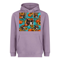Lavender autumn pumpkins holstein cow Heavyweight Hoodie - Jasminsmagicworld