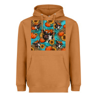 Meerkat autumn pumpkins holstein cow Heavyweight Hoodie - Jasminsmagicworld