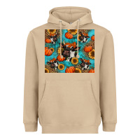 Mushroom autumn pumpkins holstein cow Heavyweight Hoodie - Jasminsmagicworld