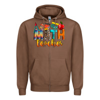 Chestnut math teacher Zipper Hoodie - NancyCooperArtShop
