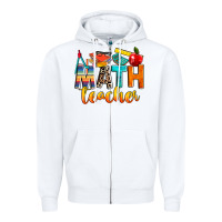 White math teacher Zipper Hoodie - NancyCooperArtShop