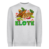 Heather Grey Elote corn sombrero lime and  cactus Heavyweight Sweatshirt - AdoDesignShop
