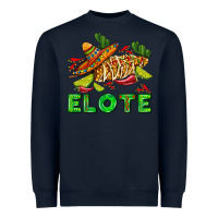 Navy Elote corn sombrero lime and  cactus Heavyweight Sweatshirt - AdoDesignShop