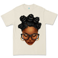 Bone afro woman with bantu knots Premium Tee - texasbilliewilder