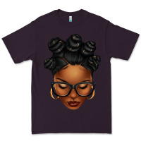 Plum afro woman with bantu knots Premium Tee - texasbilliewilder