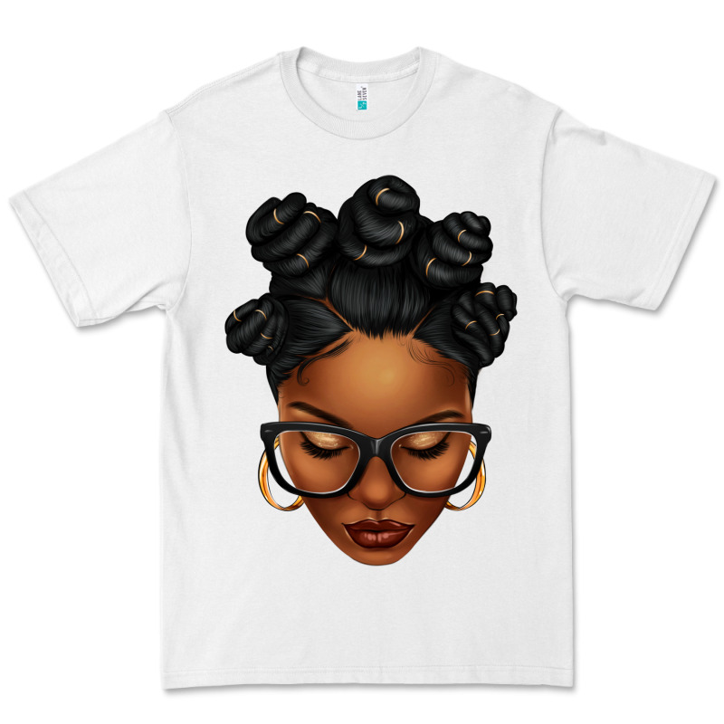 Afro Woman With Bantu Knots Premium Tee by texasbilliewilder | Teevron