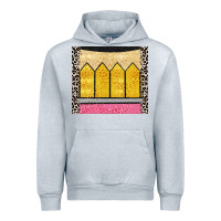 Heather Grey glitter pencil Urban Hoodie - CowGirlArtShop