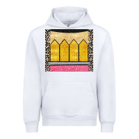 White glitter pencil Urban Hoodie - CowGirlArtShop