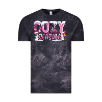 Pink Cozy Season With Snowman Ado Vintage Tee | Teevron