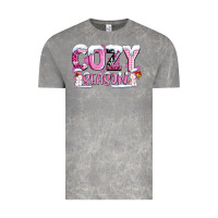 Cloud Rock pink cozy season with snowman ado Vintage Tee - AdoDesignShop