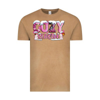 Vintage Camel pink cozy season with snowman ado Vintage Tee - AdoDesignShop