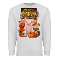 Dove Grey halloween party pig Premium Sweatshirt - RanaPortraitStore