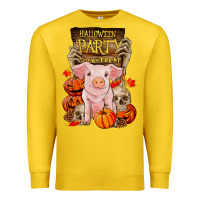 Lemon halloween party pig Premium Sweatshirt - RanaPortraitStore