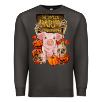 Smoke halloween party pig Premium Sweatshirt - RanaPortraitStore