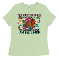 Matcha they whispered to her you can't withstand the stor Ladies Tee - Zillion Design Studio
