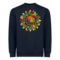 Navy autism awareness cowhide leopard sunflower Heavyweight Sweatshirt - Artiststas