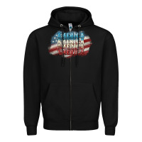 Black America america Zipper Hoodie - NancyCooperArtShop