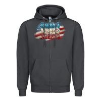 Smoke America america Zipper Hoodie - NancyCooperArtShop