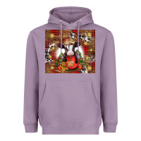 Lavender Christmas baby cow hot cocoa Heavyweight Hoodie - Jasminsmagicworld
