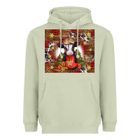 Matcha Christmas baby cow hot cocoa Heavyweight Hoodie - Jasminsmagicworld