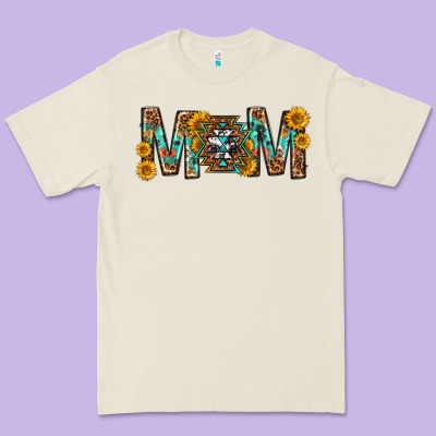 Mom With Aztec Mothers Day Premium Tee Designed By Texasbilliewilder