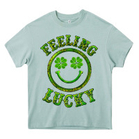 Arona feeling lucky with leopard Heavy Core Tee - RanaPortraitStore