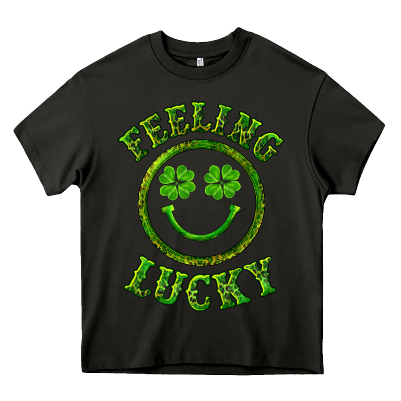 Feeling Lucky With Leopard Heavy Core Tee by RanaPortraitStore | Teevron