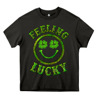Asphalt feeling lucky with leopard Heavy Core Tee - RanaPortraitStore