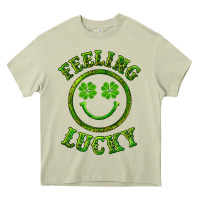 Mossy feeling lucky with leopard Heavy Core Tee - RanaPortraitStore
